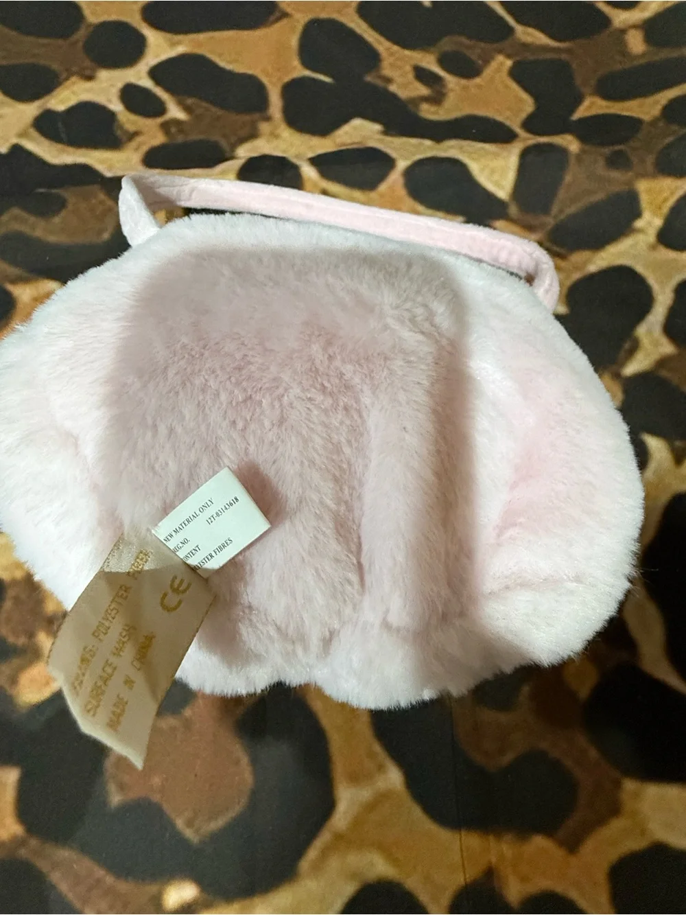 Pink Plush Kitty Zipper purse bag with Bow - Kids Accessories